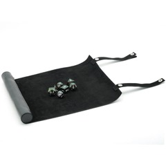 BLACK ROLL UP LEATHERETTE DICE MAT